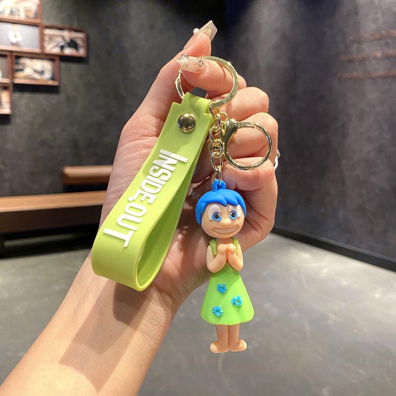 Cartoon Anime Inside Out Mind Secret Service Keychain Pendant Car Key Chain Ring Small Gifts large