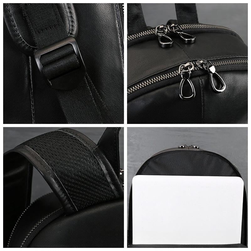 Genuine Leather Backpack: Fashionable, Versatile, High-end Travel Bag, Large Capacity, Simple and Soft Leather Women's Backpack