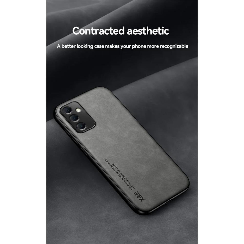 Luksuriøst skinnetui til Samsung Galaxy A55 5G A35 A15 A25 A54 A34 A14 A52 A12 A51 A53 A13 A33 Støtsikkert Magnetisk Silikon Fullbeskyttelsesdeksel