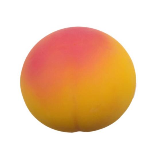 Realistic Fruit Toy Giant Simulated Peach Squeeze Toy Stress Relief Sensory Pinch Fidget Toys Ball for Home Office Relaxation Squeezable