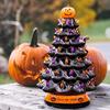 Halloween Glow Tree Decorations, LED Light Up Halloween Tree, Spooky Holiday Tabletop Ornament, Gift for Halloween Lovers