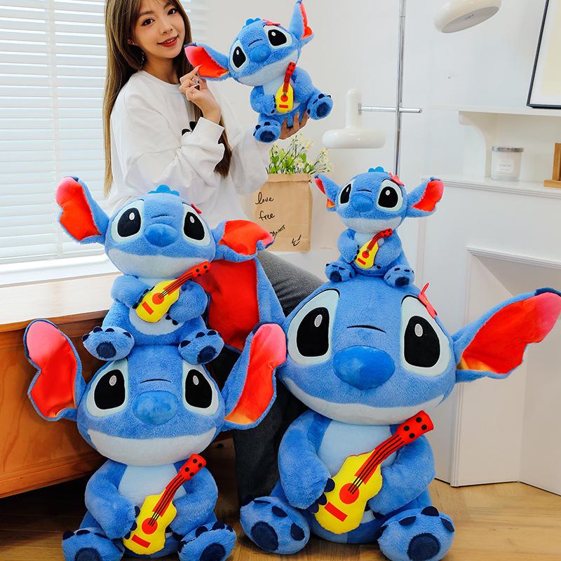 New Stitch Guitar Plush Toy - Lilo & Stitch Claw Machine Exchange Birthday Gift