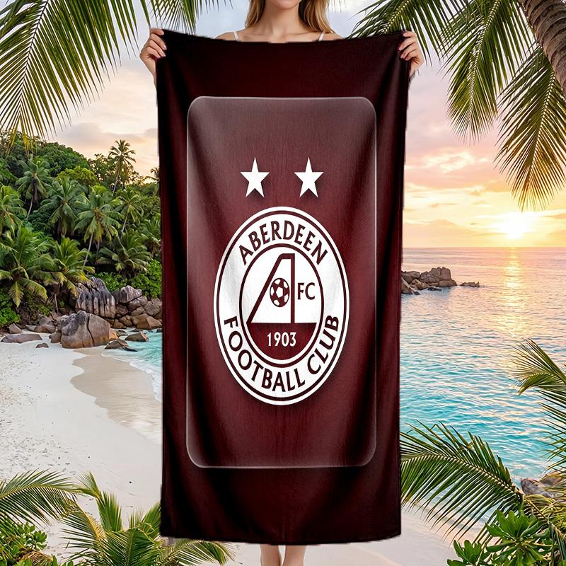 Asciugamano da Spiaggia Asciugatura Rapida Aberdeen FC Stampa Microfibra Assorbente Portatile da Viaggio Asciugamano da Nuoto