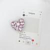 Korean Luxury Rhinestone Love Mobile Phone Stand: Portable, Retractable, Crystal Accessory Universal Fit