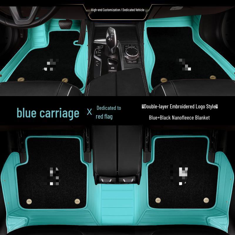 Compatible Floor Mats: Fully Enclosed Carpet Style for Hongqi HS5, H5, H9, HS7, H7, EQM5, EHS3, EHS9