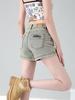 Summer 2026 American Spicy Girl A-Line Denim Hot Pants: Women’s Slimming Straight Super Short Shorts