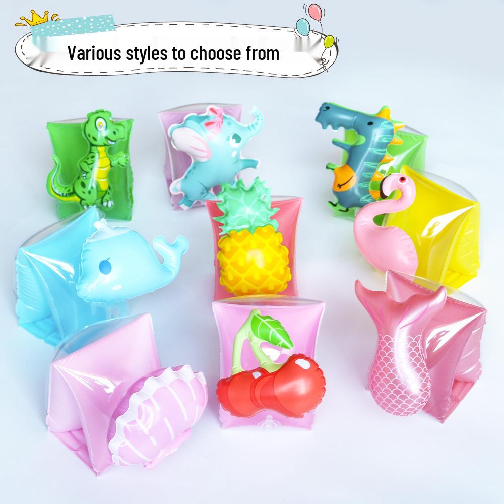 PVC Aufblasbare Schwimmflügel mit Doppel-Airbag-Auftrieb - Cartoon-Design Armbänder