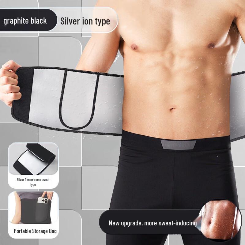 

WEZHO Silver Ion Breathable Sweat Waist Trainer Belt (2-Pack)