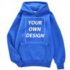 Customized DIY Print Men Woman Autumn Winter Hoodies Casual Classic Pullovers Simple Comfy Streetwear Soft Warm Sports Clothing