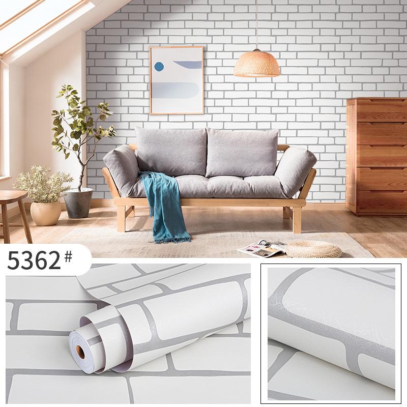 60cm*10m Thickened PVC Self-Adhesive Waterproof Plants Flowers Patterned Wallpaper DIY Furniture Renovation Home Decor Wall Sticker