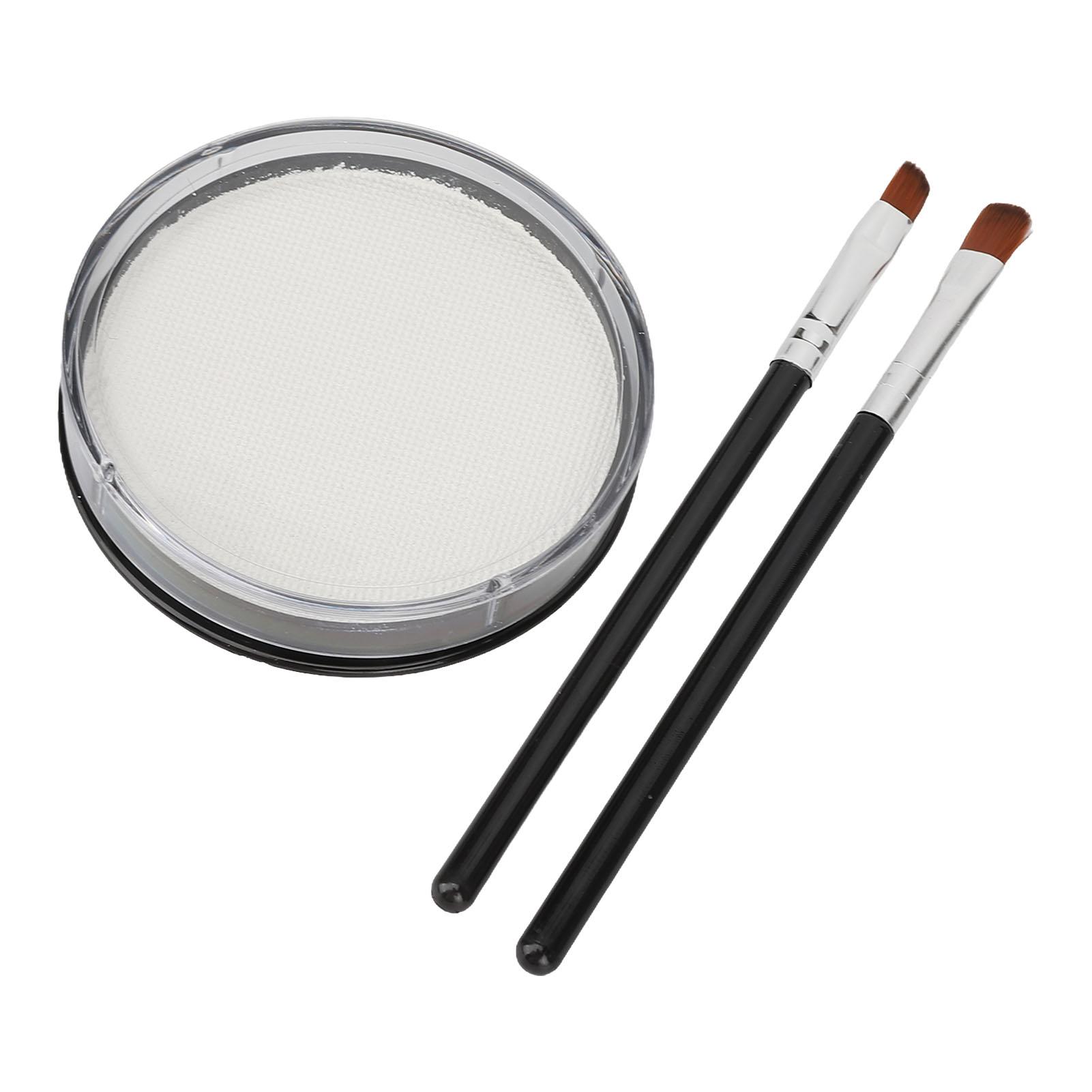 

Бровная паста полуперманентная безопасная для микроблейдинга паста для разметки бровей с 2 кистями для салона красоты белый