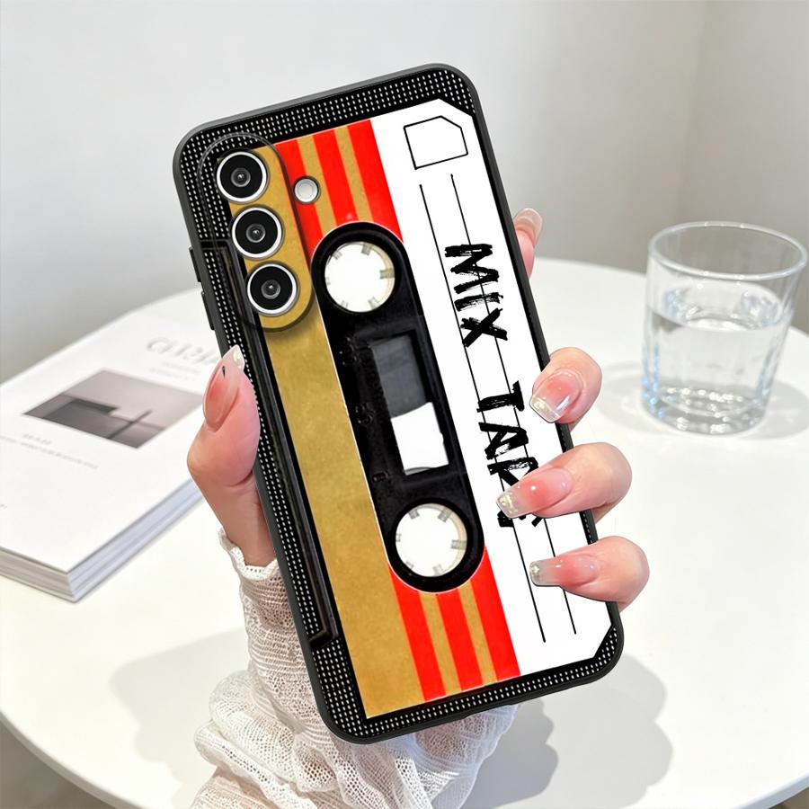 Stripe Vintage Cassette Phone Cover Case for Samsung Galaxy A57 A23 A05 A37 A25 A16 A73 A51 A15 A55 A06 A13 A41 A50 A52 A36 A53