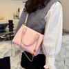 Fashion Classic Women's Bag, Small Tote Bag, Portable Shoulder Oblique Span Bag, Solid Color Underarm Bag.