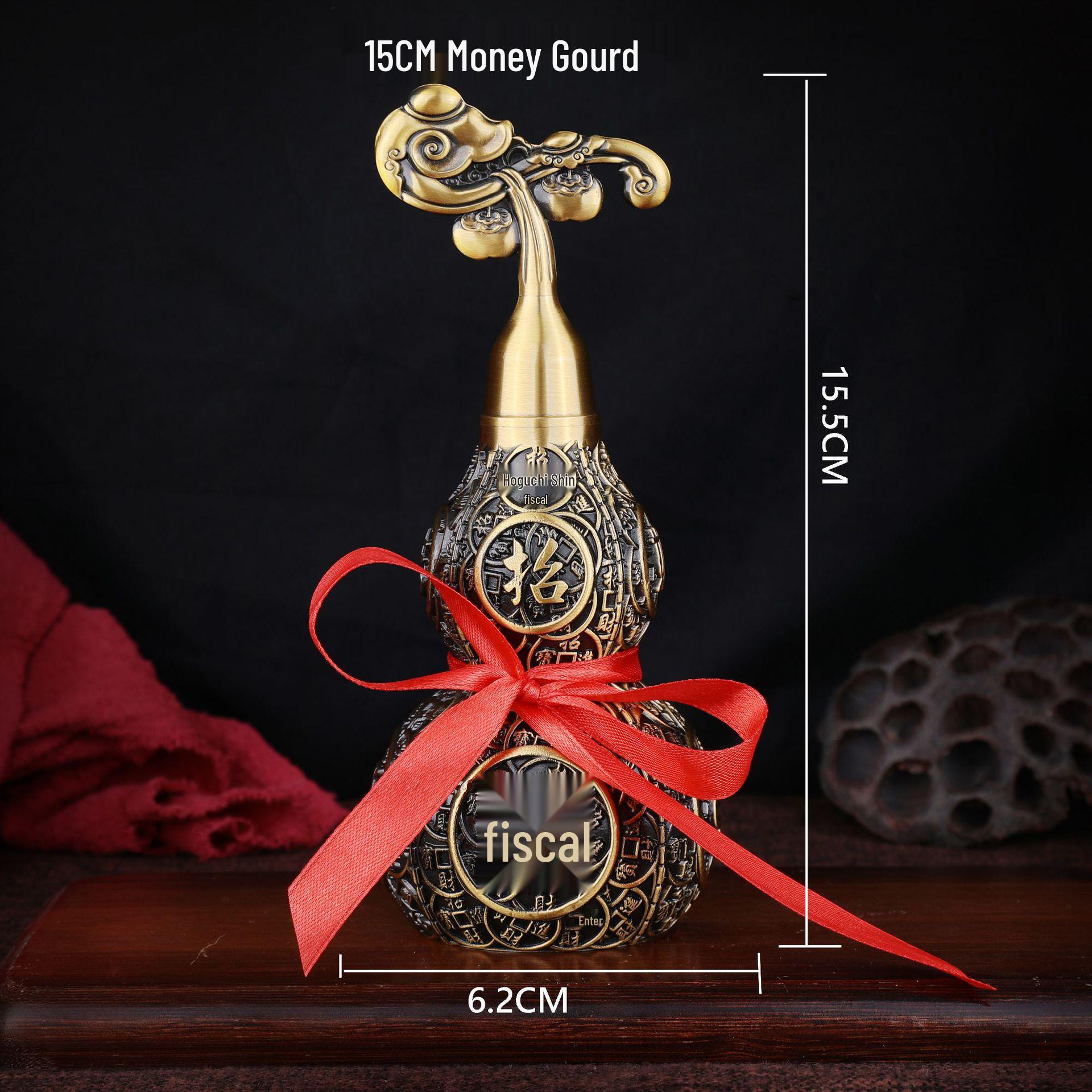 Brass and Copper Gourd Ornaments for Home and Ceremonial Decor