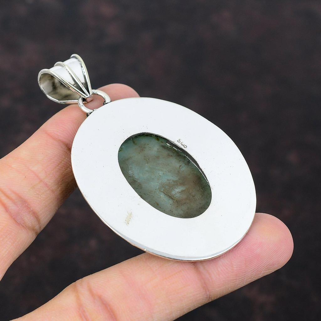 Amazonite Pendant A One Quality Gemstone Jewelry 925 Sterling Silver Pendant Handmade Jewelry Vintage Pendant Silver Jewelry Gift For Mother
