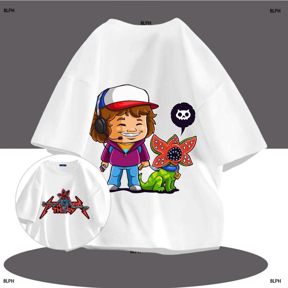 

Summer Cartoon Stranger Things Inspired Children, Featuring Character and Demogorgon Pet Design 100
