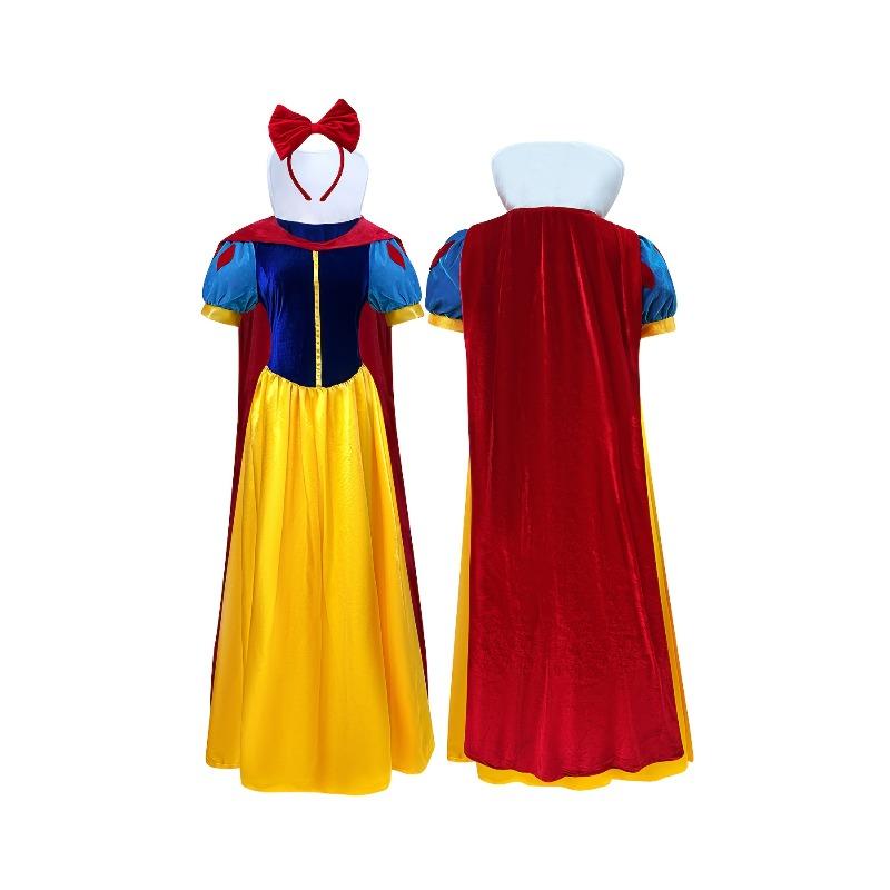 Disney Snow Princess Cosplay Dress Cartoon Carnival Deluxe Snow Princess Cosplay Costume Adult Cosplay Dress Princess Dress Women Adult Clothing