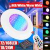 IP68 RGB Dalgıç Işık Sualtı Gece Lambası Açık DC 12 V 108 LED Yüzme Havuzu Işık RGB Beyaz Sıcak Beyaz Su Geçirmez