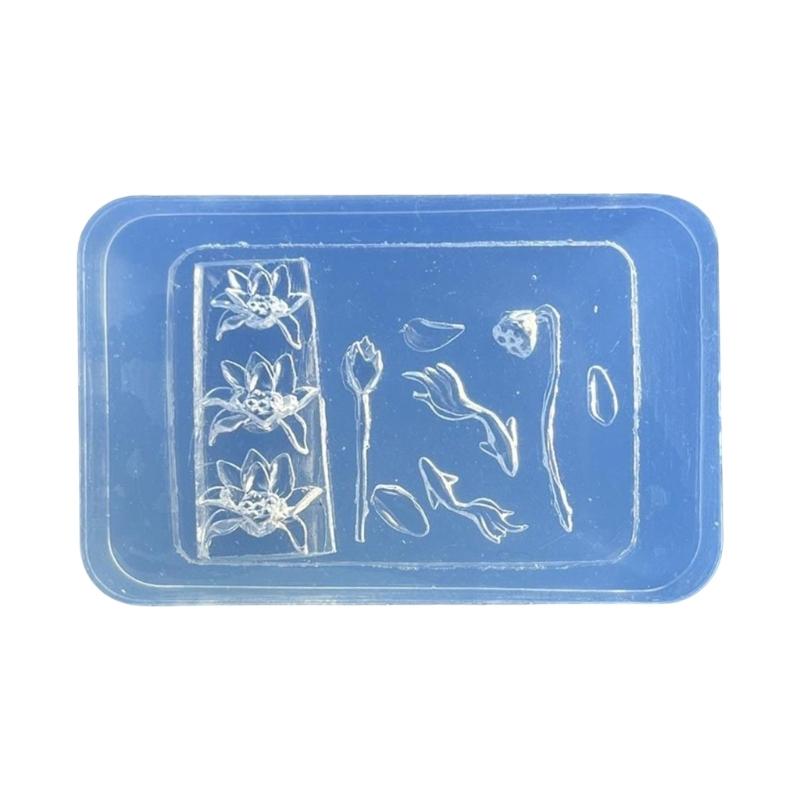 Nail Art Moulds Silicone Template Nail Designing Tool Flower Theme Silicone Handmade Molds for Manicure Creation
