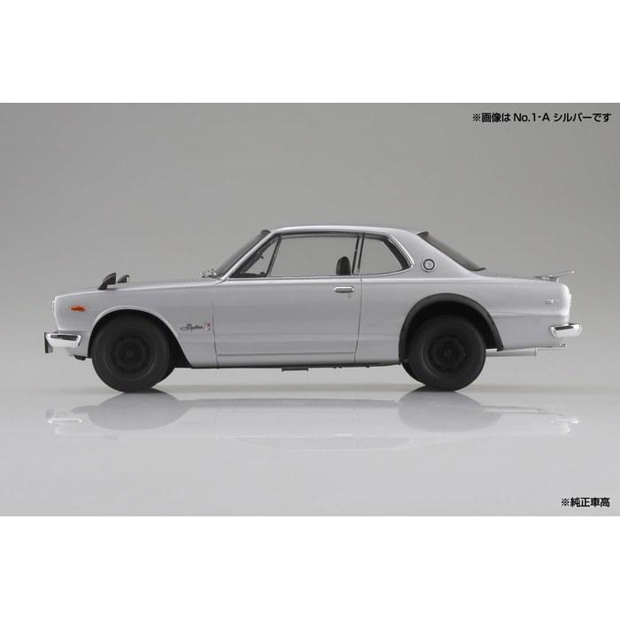 Aoshima 1/24 Snap Kit Series KPGC10 Skyline HT 2000GT-R 1970 (Red)
