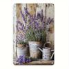 Vintage Lavender Flower Metal Tin Sign Farmhouse Rustic Wall Art Decor Xcm