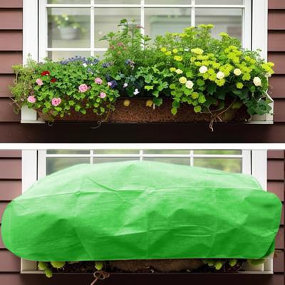 Rechteckiger Pflanzkastenschutz schützt Pflanzen vor Frost, Wind, Regen, Tieren, Blumenkastenabdeckung für Terrasse, Hof, Balkon, Fensterbank