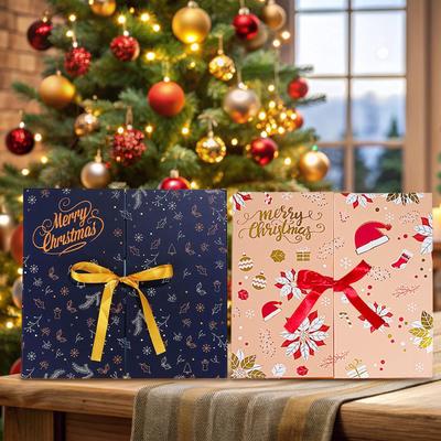 2025 Empty Advent Calendar Box 24 Days DIY Christmas Countdown Calendar Box Fillable Holiday Case for Candy Jewelry Small Gifts