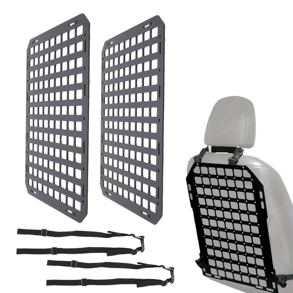 Car Seat Back   Molle Panels Gear Holder Seat Back Mount Rack Modular Storage Plate   for SUVs Trucks Pickups