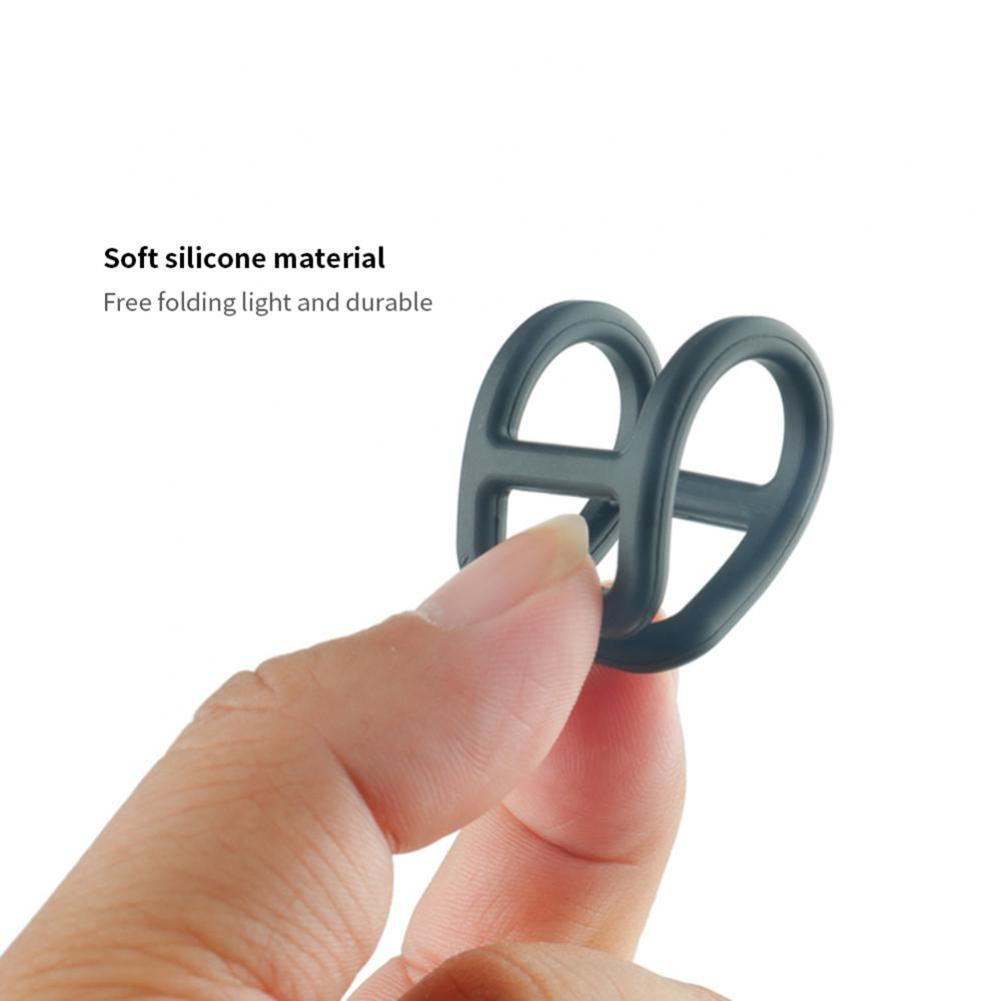4pcs Silicone Elastic Strap Bandage Various Styles Wear-resistant Bicycle Headlights Taillights Accessories
