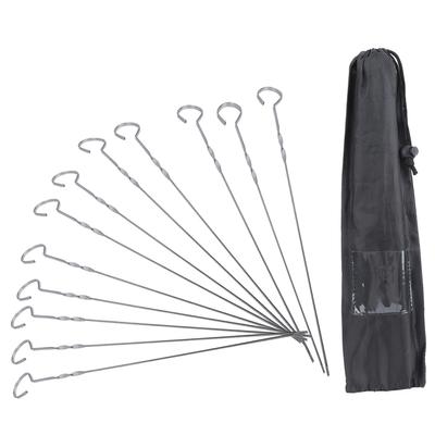 14 Zoll BBQ Spieße Set Tragbare Edelstahl Grillspieße Nadel Outdoor Grillzubehör