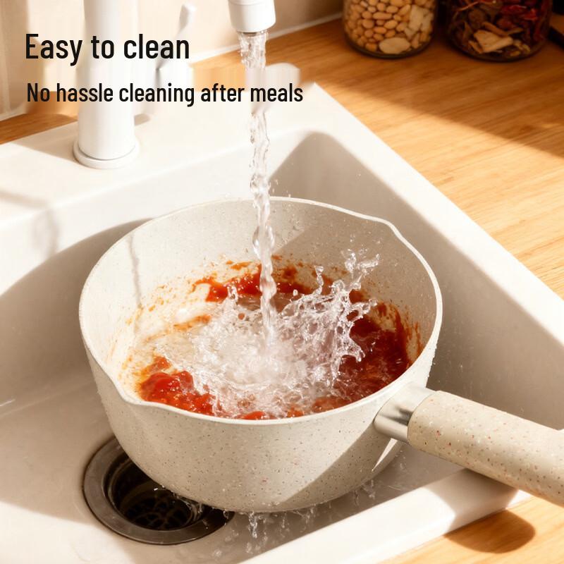 Zhishi Maifan Stone Non-Stick Milk Pot for Baby Food, 18cm