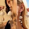 Drop Design Starfish Shell Earrings Bohemian Style Drop Earrings Summer Season