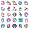50pcs Cartoon Cute Rainbow Unicorn Stickers Pack for Scrapbooking Laptop Travel Luggage Laptop Wall Car Decoration Decal
