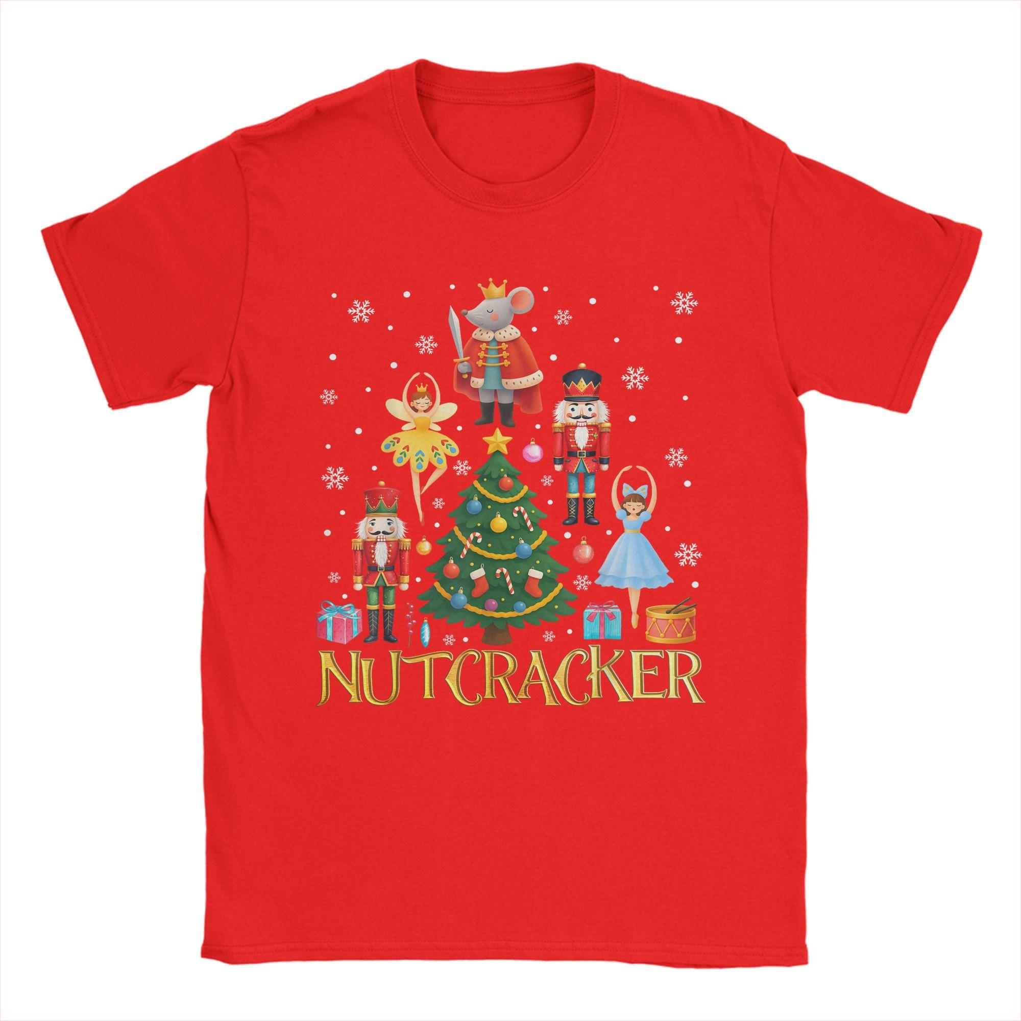 

Christmas Nutcracker Squad Ballet Dance TShirt Cotton TShirts For Men Hippie Design Tee Shirt Short Sleeves Y2K Retro Clothing S
