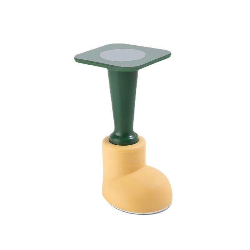 Round Head Large Plate Door Stop No-drilling Silicone Door Stopper Anti-collision Door Stop