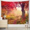 Autumn Forest Tapestry Background Cloth Hanging Cloth Bedroom Bedside Decorative Wall Cloth Rental Dormitory Tapestry