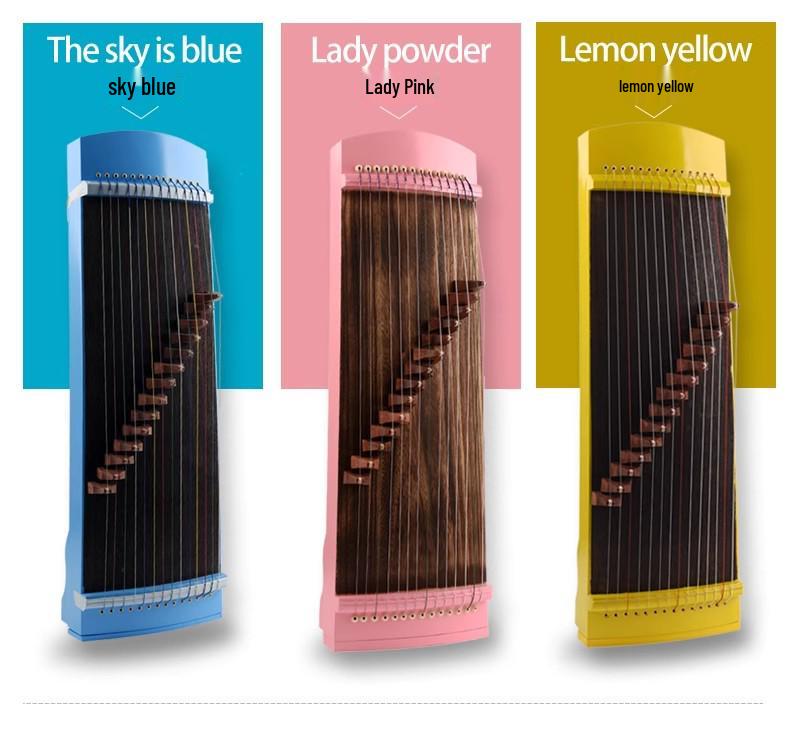 Mini Guzheng Portabil cu 14 Corzi pentru Copii – Instrument de Practică pentru Începători 70CM