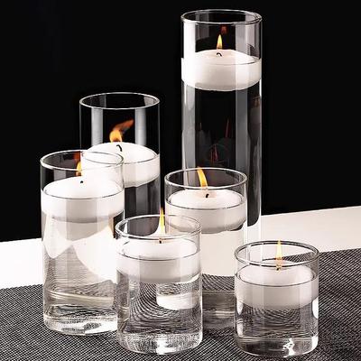 High-Temperature Resistant European Glass Candlestick for Romantic Valentine's Dinner, Birthdays, or Weddings