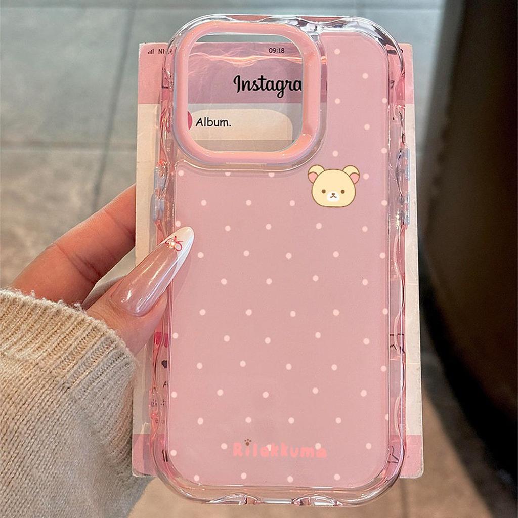 New Cartoon Diagonal Four-corner Lanyard Three-in-one Anti-fall Mobile Phone Case Wave Creative Mobile Phone Accessory Case