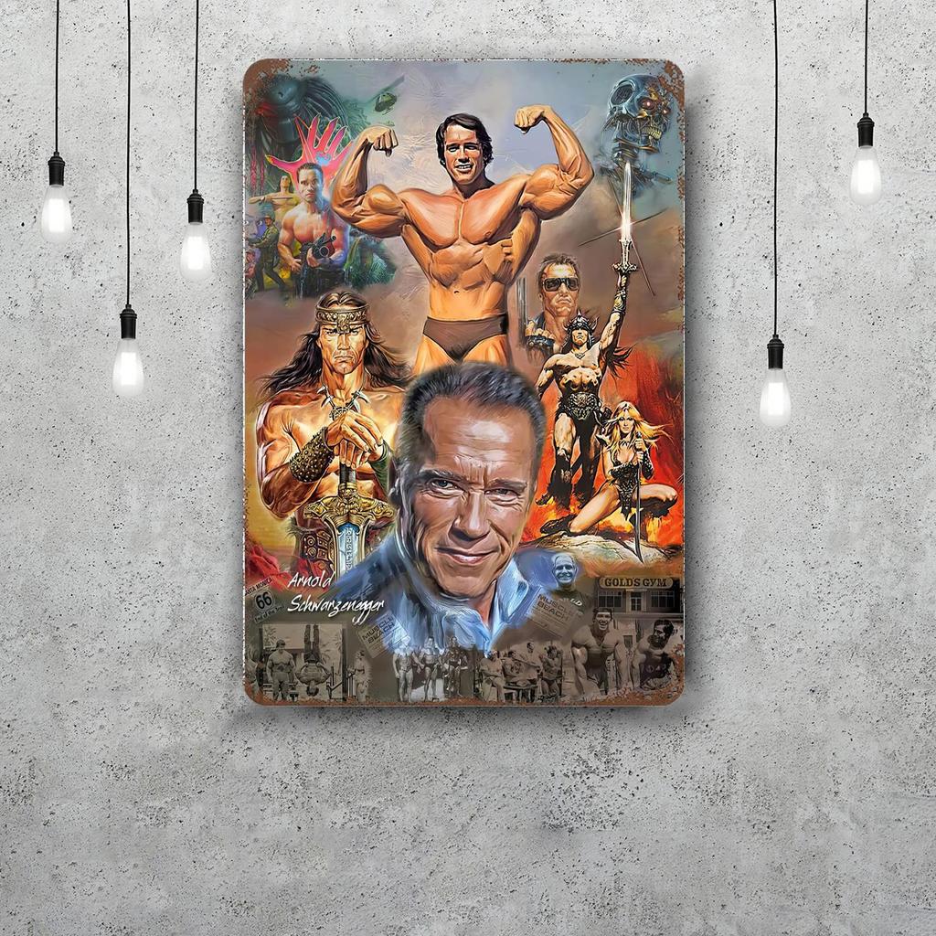 Bodybuilding Funny Bar Metal Sign Retro Plaque Vintage Sign Alcohol Drinker Pub Club Man Cave Kitchen Wall Decoration