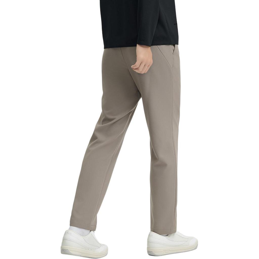 Fila Solid Color Comfortable Versatile Straight Leg Casual Pants Men Bottoms Brown F11M442801F-DK