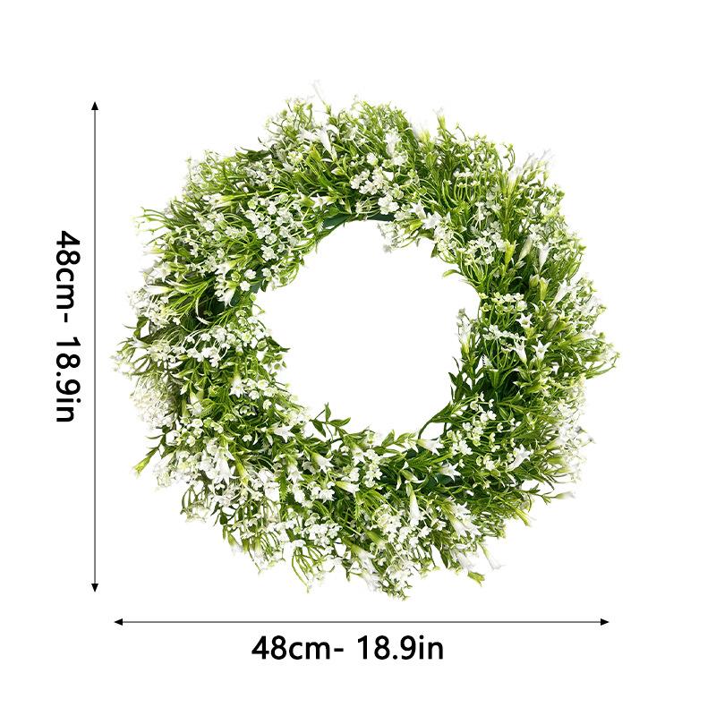Eucalyptus Green Leaves Wreath - Spring/Summer Door & Window Hanging Decoration