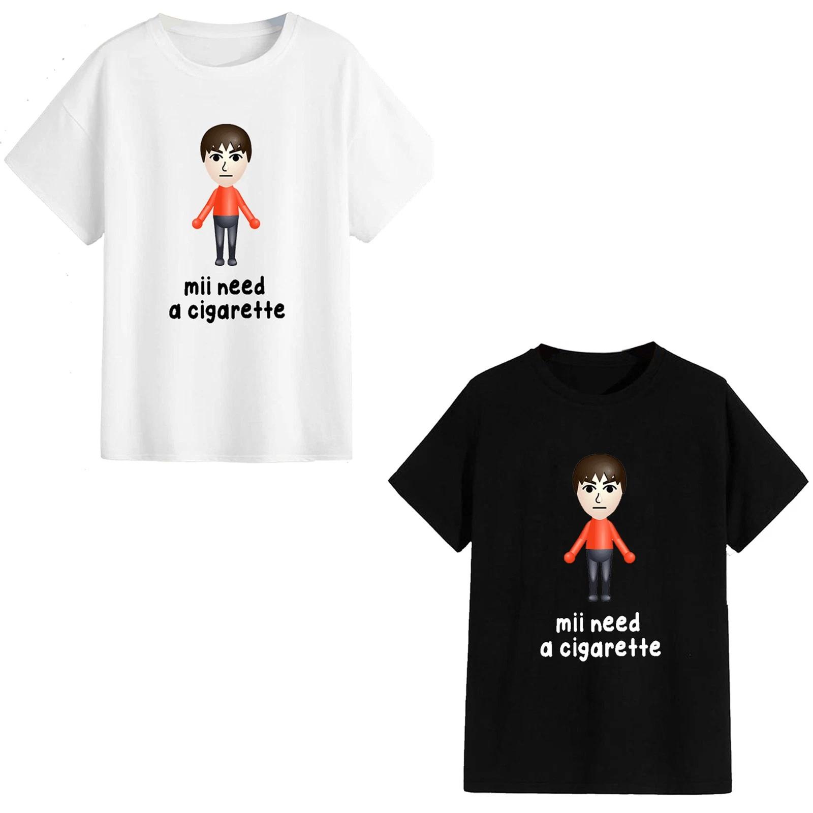 Mii Needs A Cigarette - Funny Gamer Joke Gift For Him Or Her Humour Smoke Coffee S