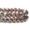 3 4 6 8 10mm Faceted Crystal Beads Rondelle Brown Loose Spacer Glass Beads For Jewelry Making DIY Bracelets Necklace Accessories