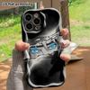 Phone Case: 2D flat, suitable for iPhone 18, 17, 16, 15, 14, 13, 12Pro protective case, blue eyes, perfect Christmas and Halloween holiday gift