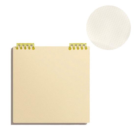 Notatnik luźnokartkowy Linie poziome Kwadraty Puste Pogrubiony papier Notatnik dzienny Nauka w domu Artykuły biurowe