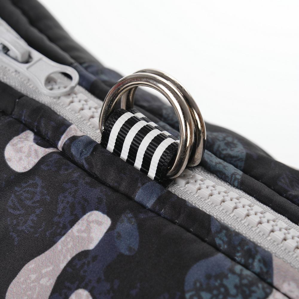 Camouflage Fleece-Lined Dog Coat: Warm, Thickened, Four-Legged Design for Autumn & Winter