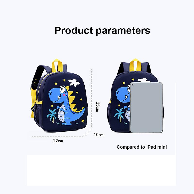 Kids Backpack School Bag Cute Animal Dinosaur Print Backpack Kindergarten Primary School Bookbag