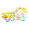 Rotation Wooden Shape Matching Puzzle Toy Sensory Activities Game Fine Motor Skill Color