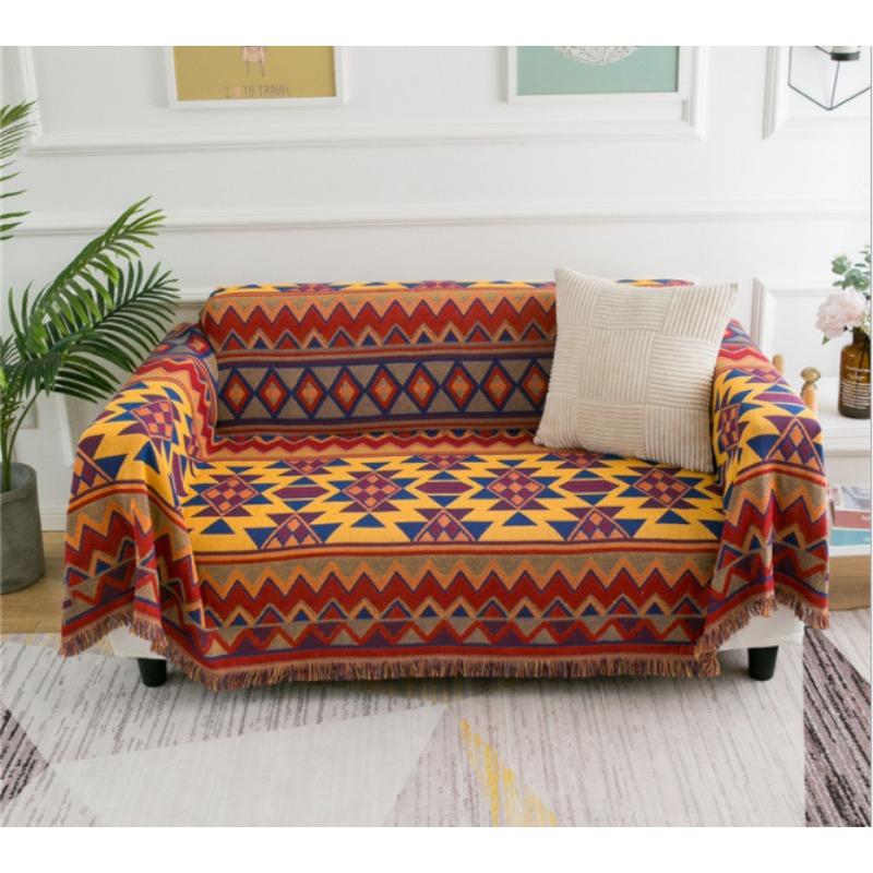 Couverture de canapé, serviette de canapé, couverture rétro, tissu chaud, coussin de canapé, tout compris